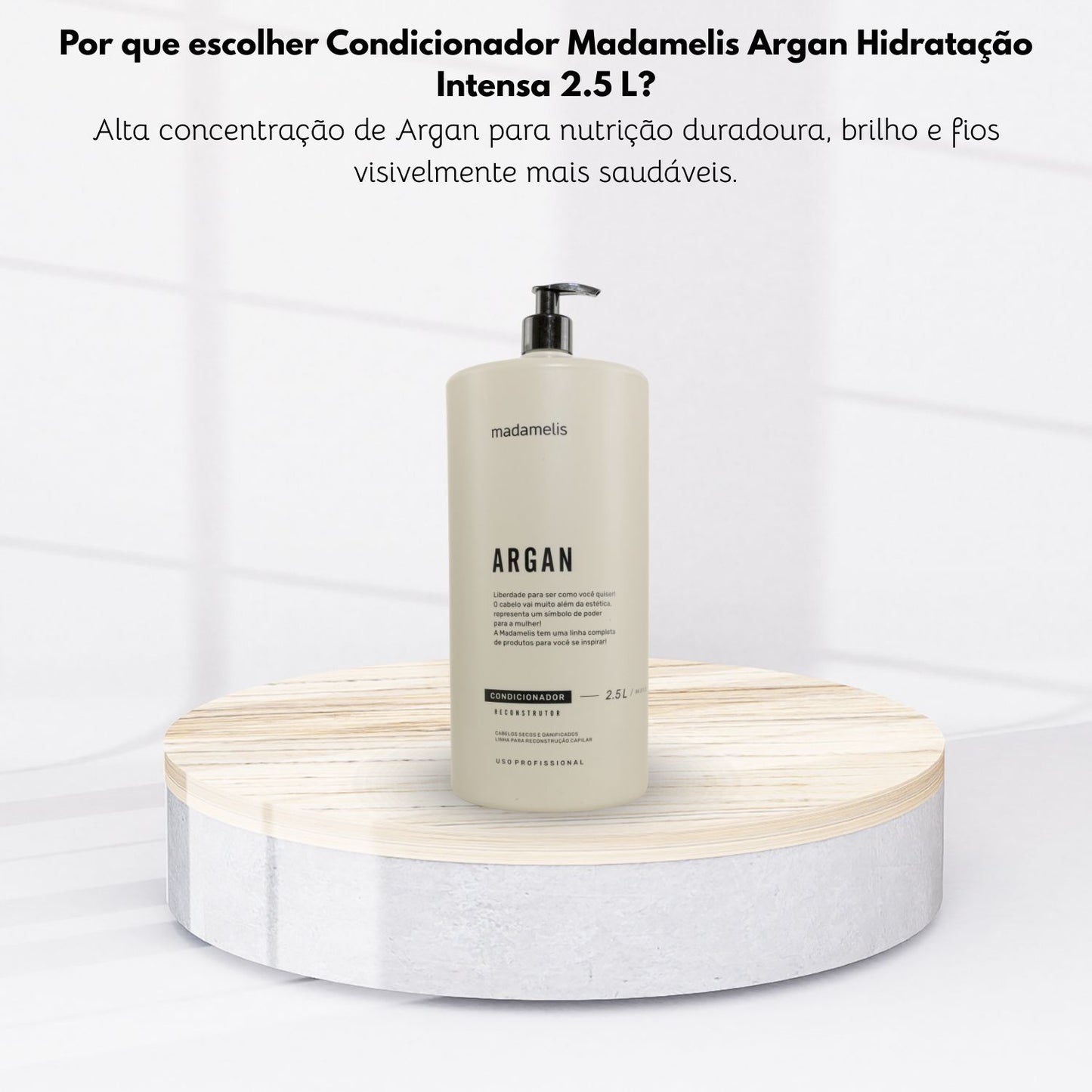 Condicionador Madamelis Argan Hidratação Intensa 2.5 L