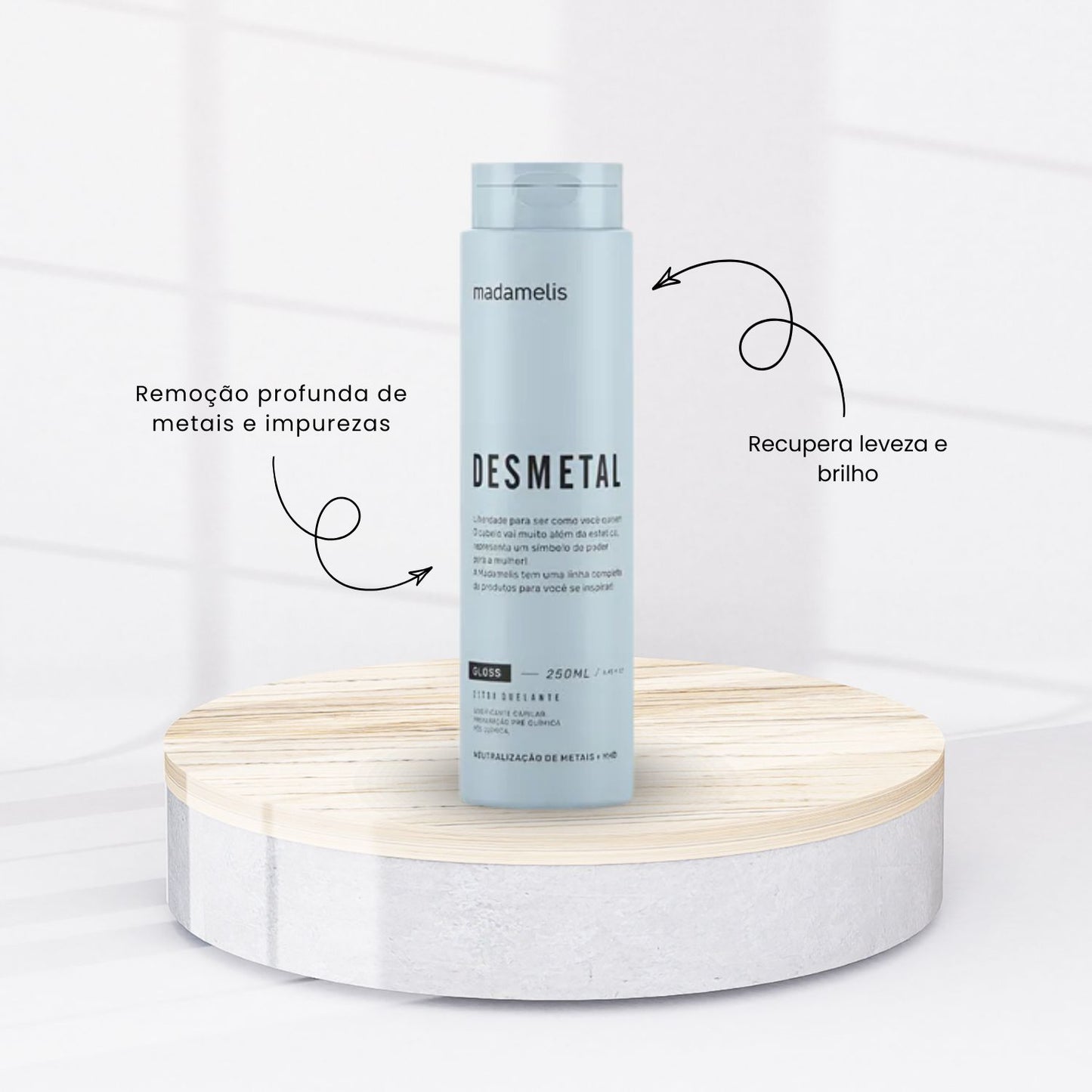 Desmetal Quelante Madamelis Remoção de Metais 250 ml