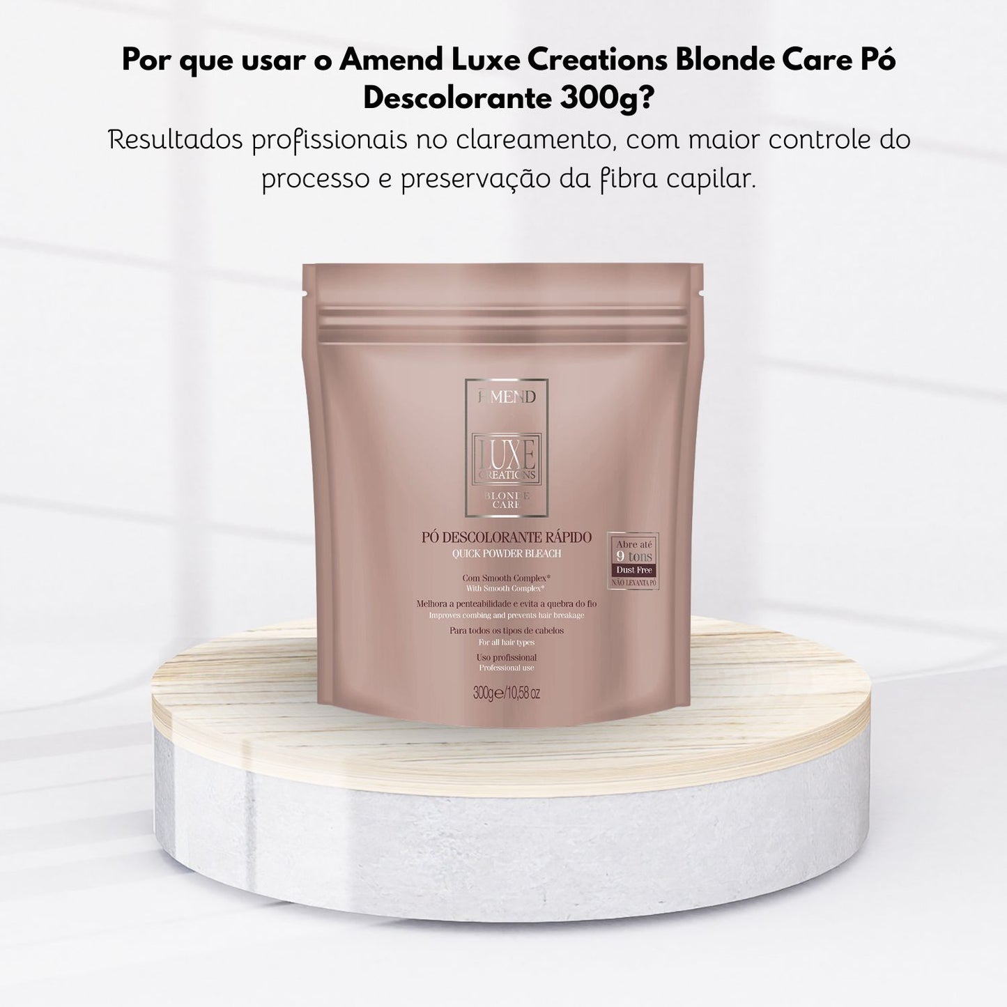 Pó Descolorante Amend Luxe Creations Blonde Care 300 g