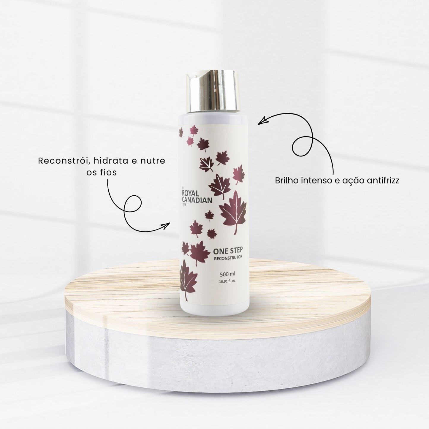 Selagem Capilar Royal Canadian One Step Reconstrutor 500 ml