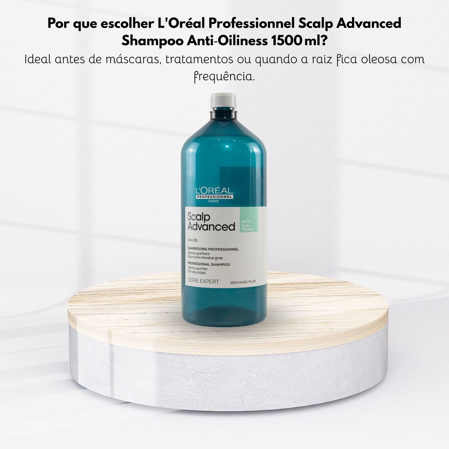 Shampoo L’Oréal Scalp Advanced Limpeza Equilibrada 1,5 L