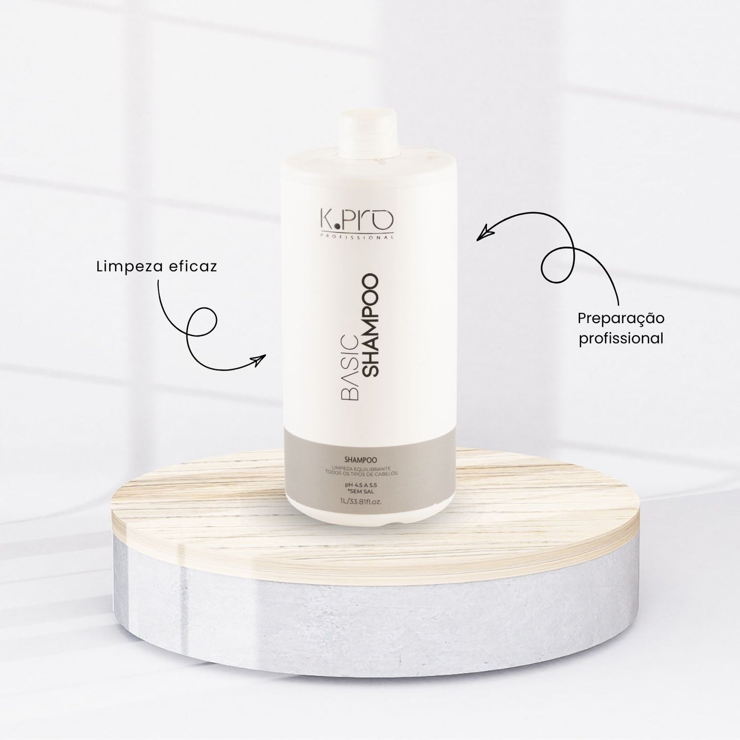 Shampoo K Pro Basic Limpeza Equilibrante 1 L