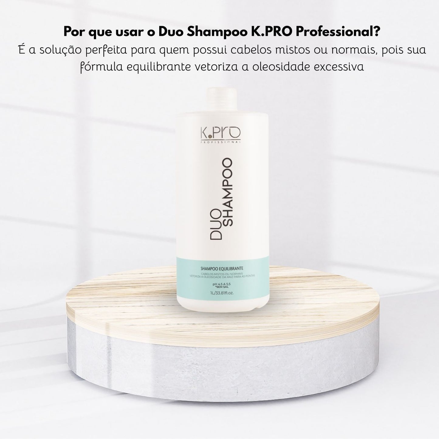 Shampoo Equilibrante K.Pro Duo Hidratação Brilho 1 L