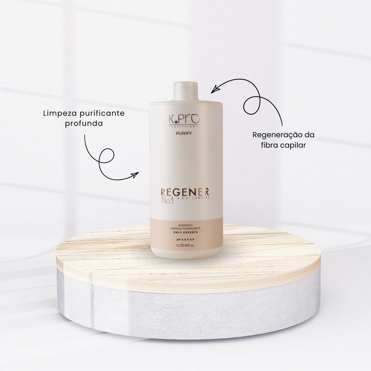 Shampoo K Pro Regenér Reconstrução Força 1 L