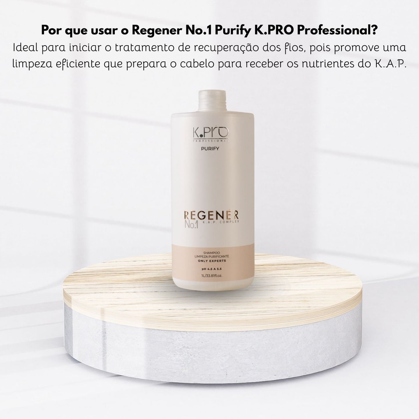 Shampoo K Pro Regenér Reconstrução Força 1 L