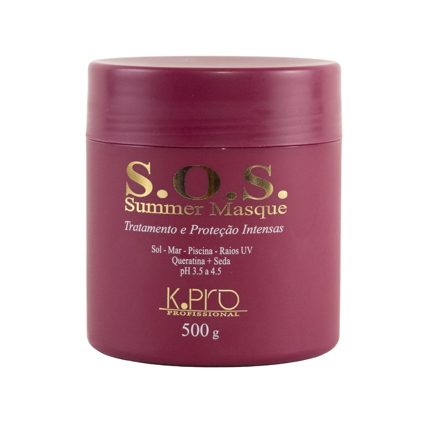 Máscara K Pro S O S Summer Hidratação Pós Sol 500 g