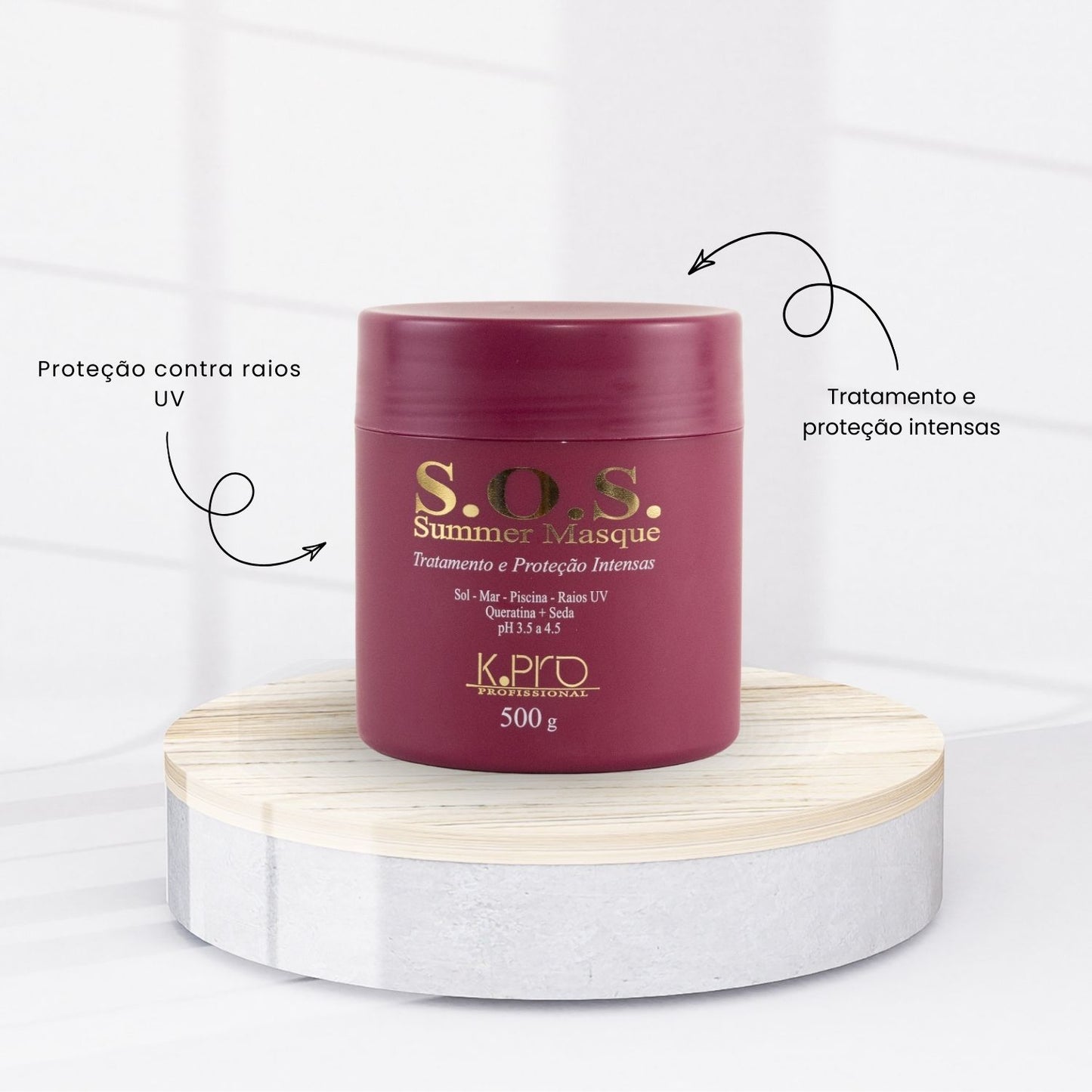 Máscara K Pro S O S Summer Hidratação Pós Sol 500 g