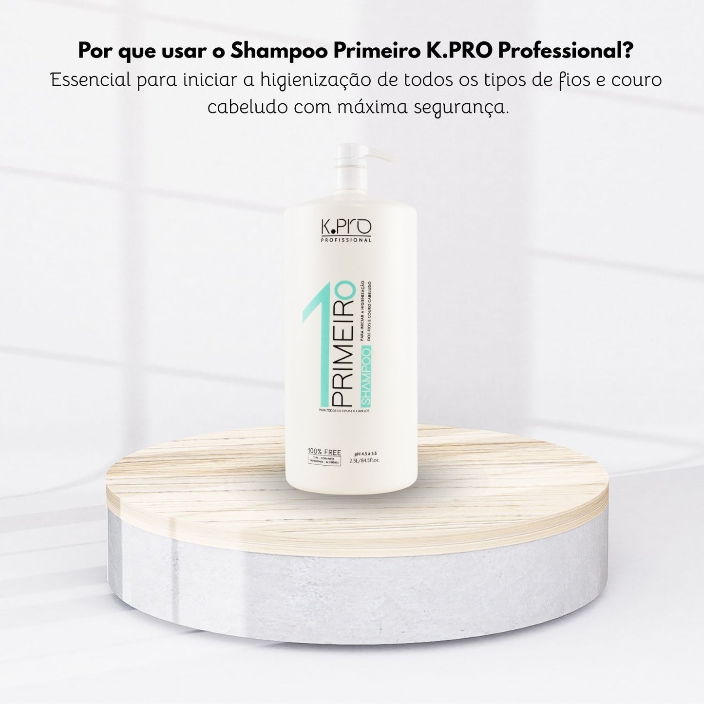 Shampoo K Pro Primeiro Limpeza Profunda Preparação Química 2,5 L