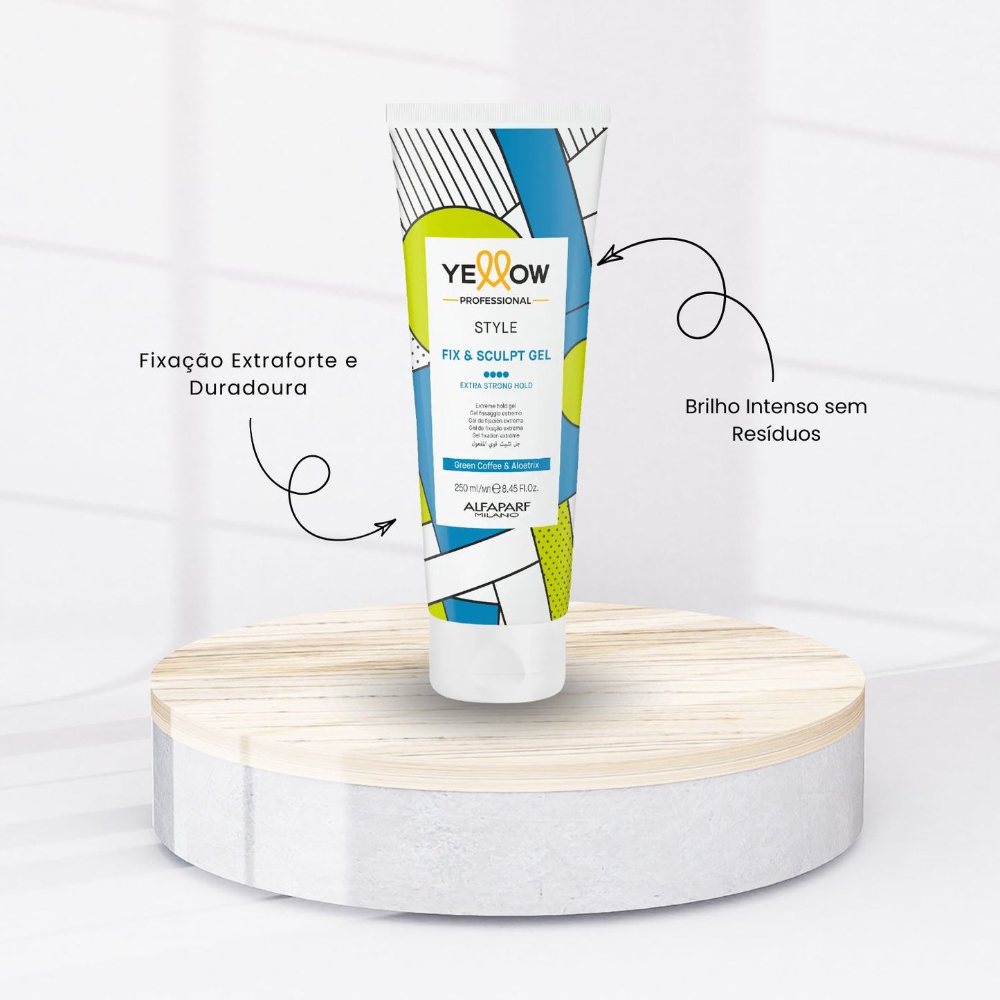 Gel Finalizador Yellow Style Fix & Sculpt Fixação 250 ml