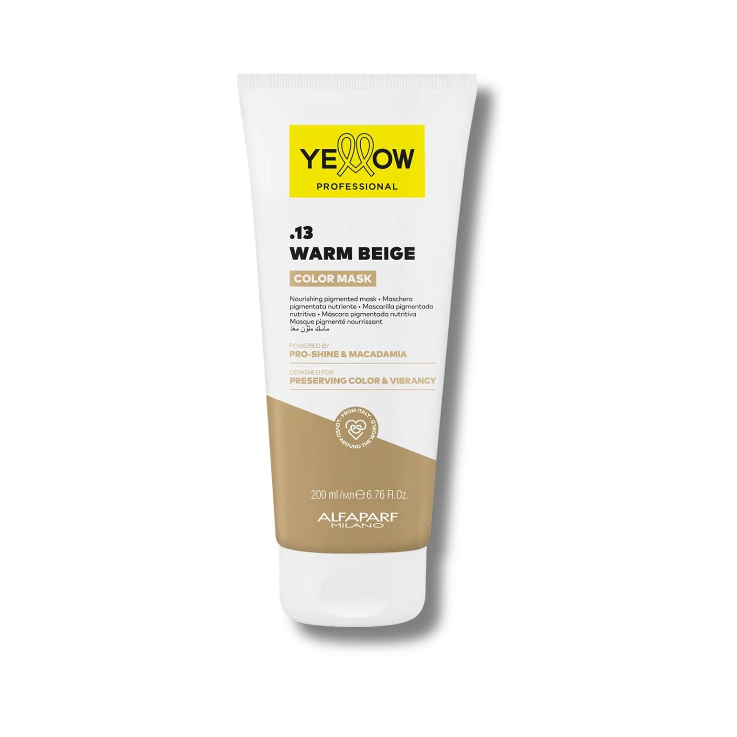 Máscara Yellow Color Mask .13 Warm Beige Neutralização Tonalizante 200 ml