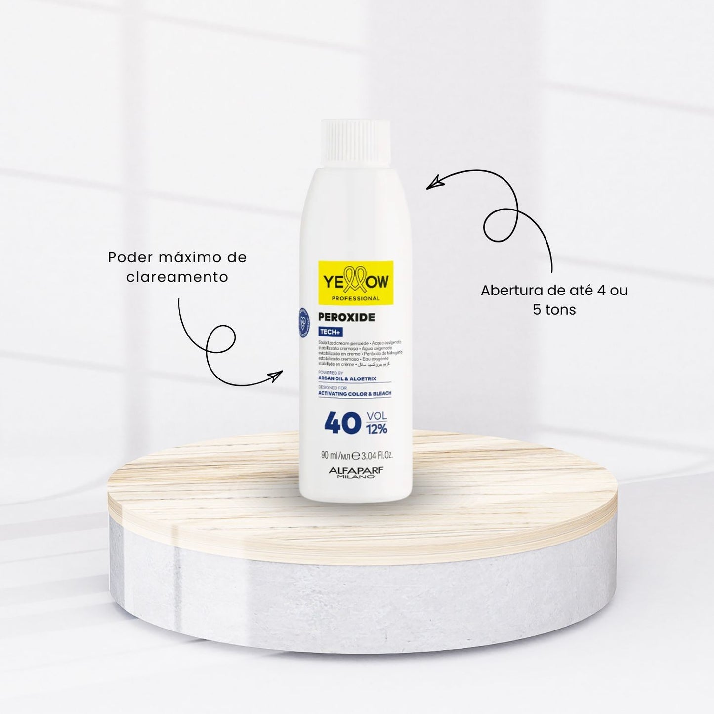 Água Oxigenada Yellow Peroxide 40 Volumes Clareamento 90 ml