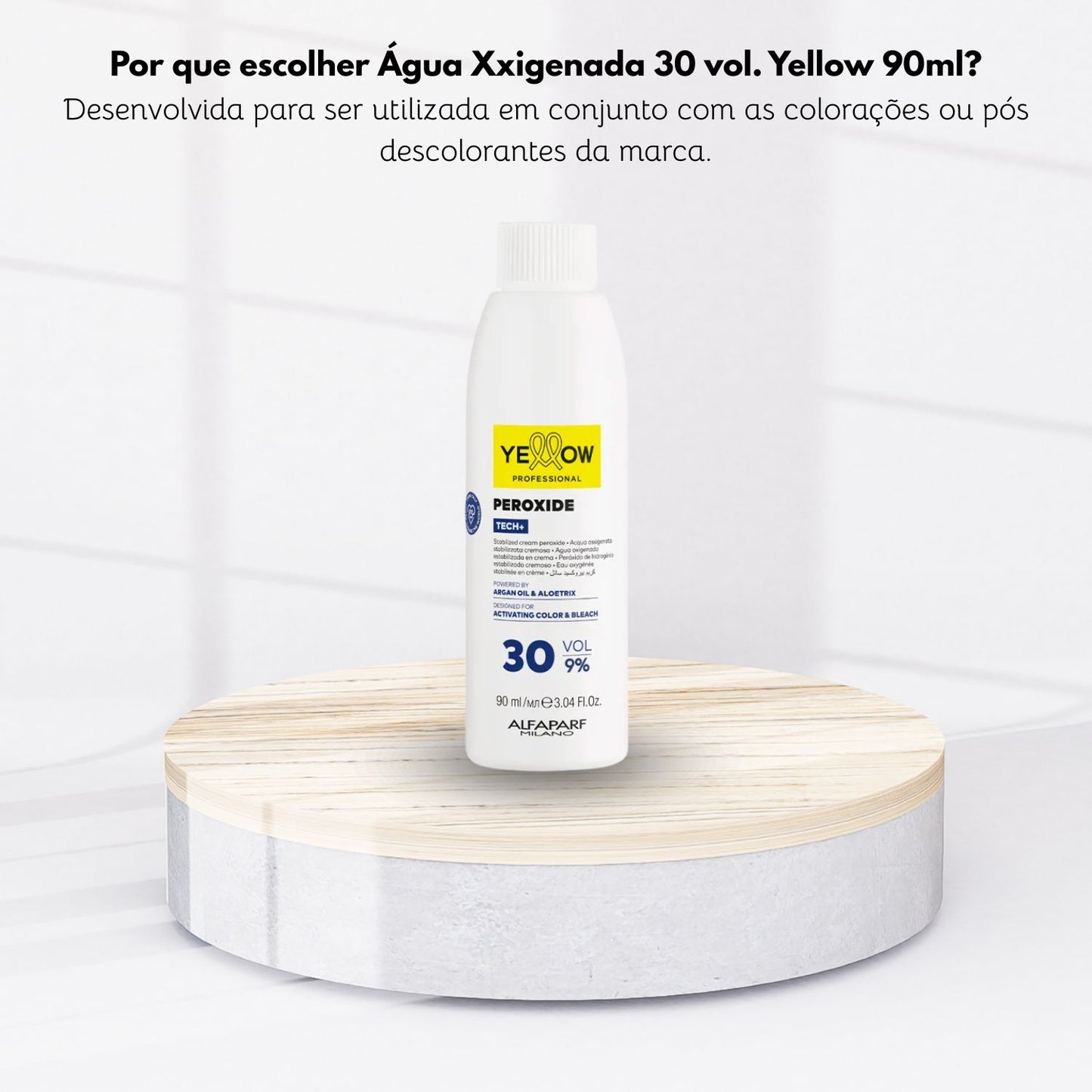 Água Oxigenada Yellow Peroxide 30 Volumes Clareamento 90 ml