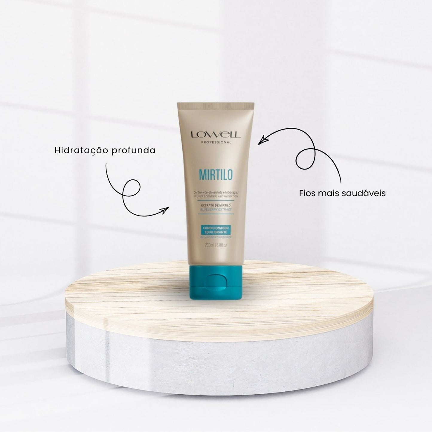 Kit Lowell Mirtilo Equilíbrio Shampoo Condicionador Máscara Leave In Home Care
