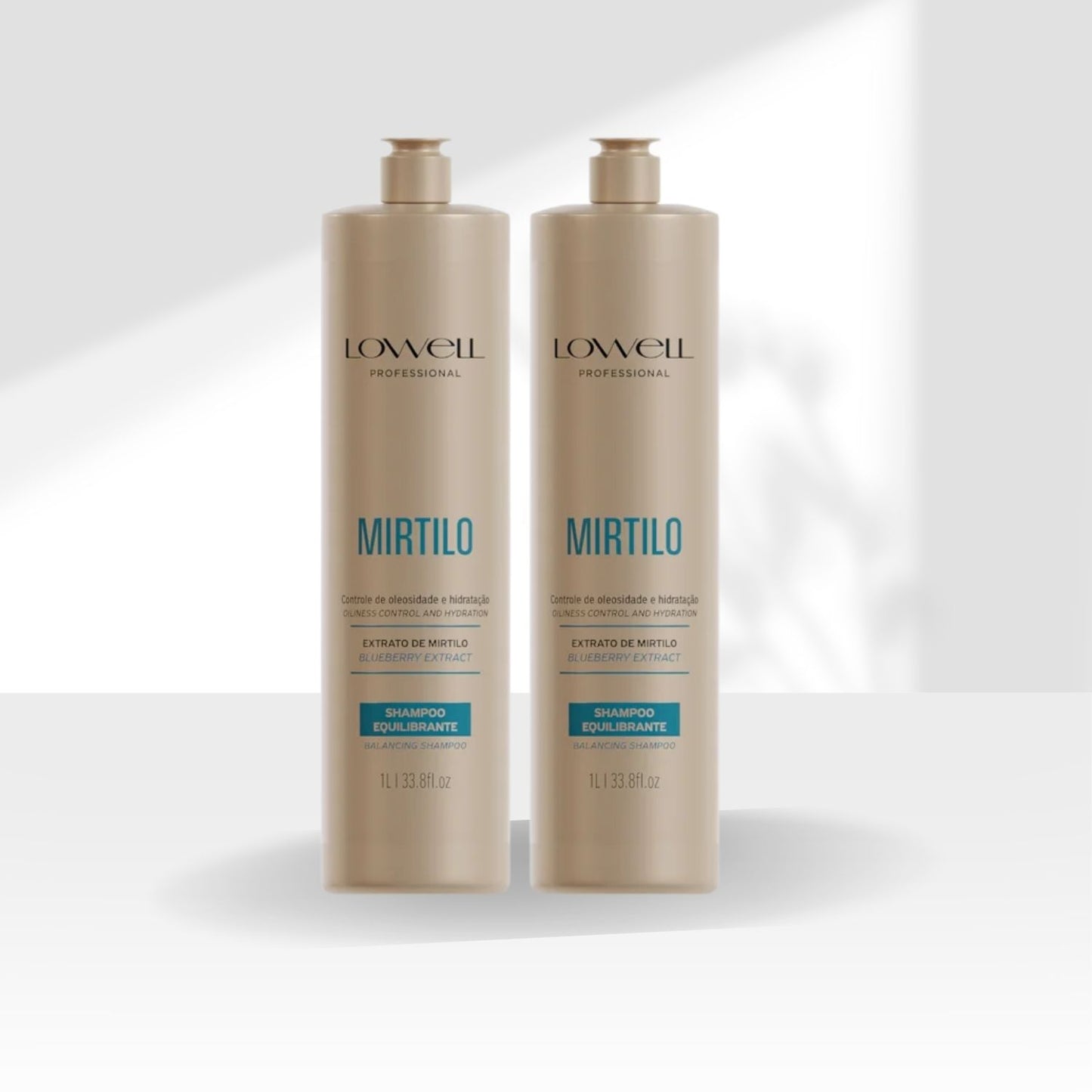 Kit Shampoo Lowell Mirtilo Equilíbrio Oleosidade Salon duo