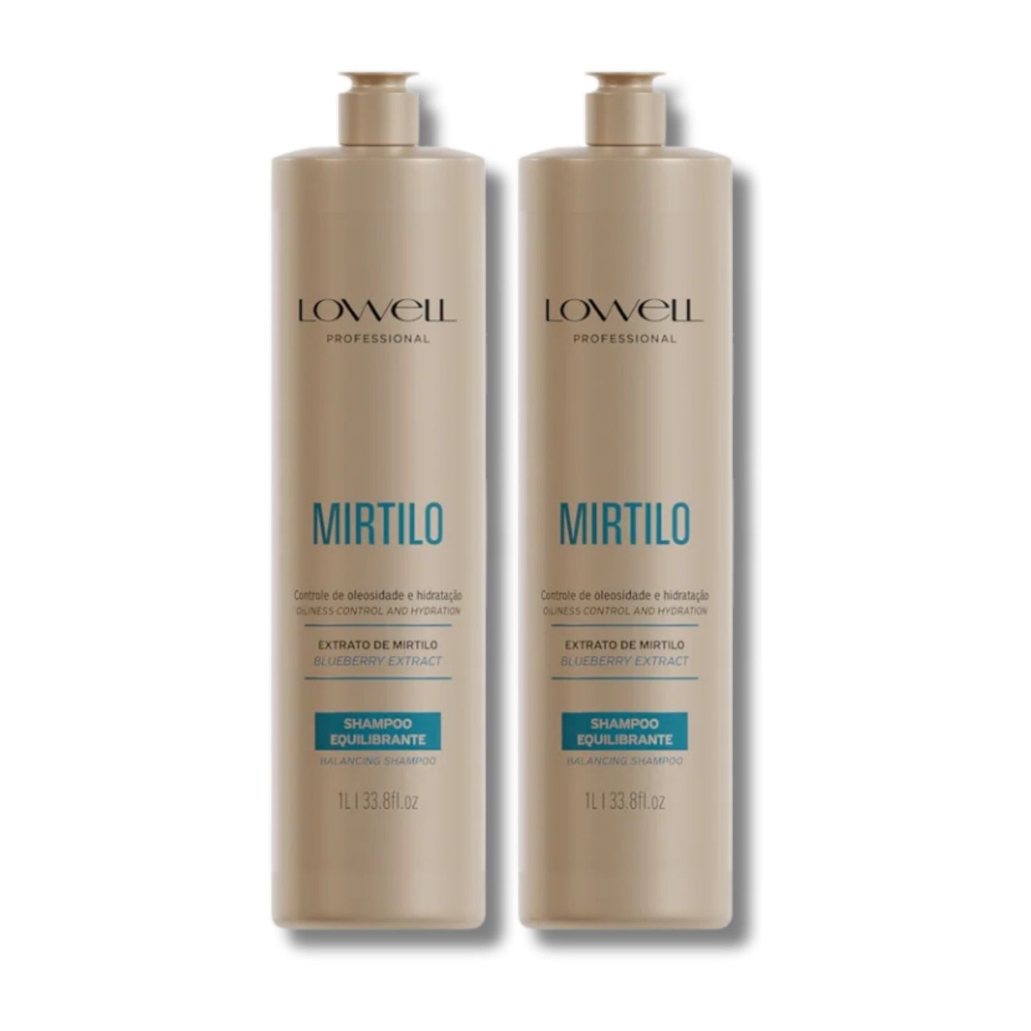 Kit Shampoo Lowell Mirtilo Equilíbrio Oleosidade Salon duo