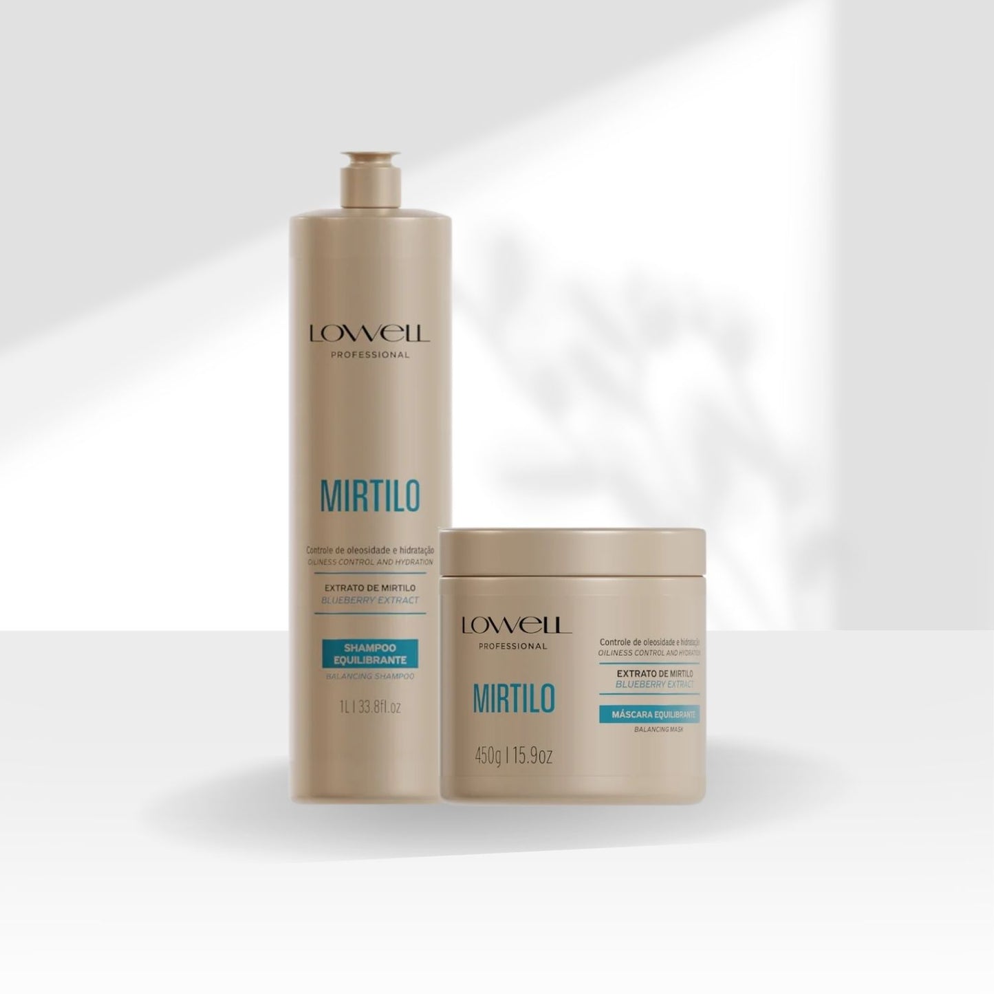 Kit Shampoo Máscara Lowell Mirtilo Equilíbrio Salon Duo