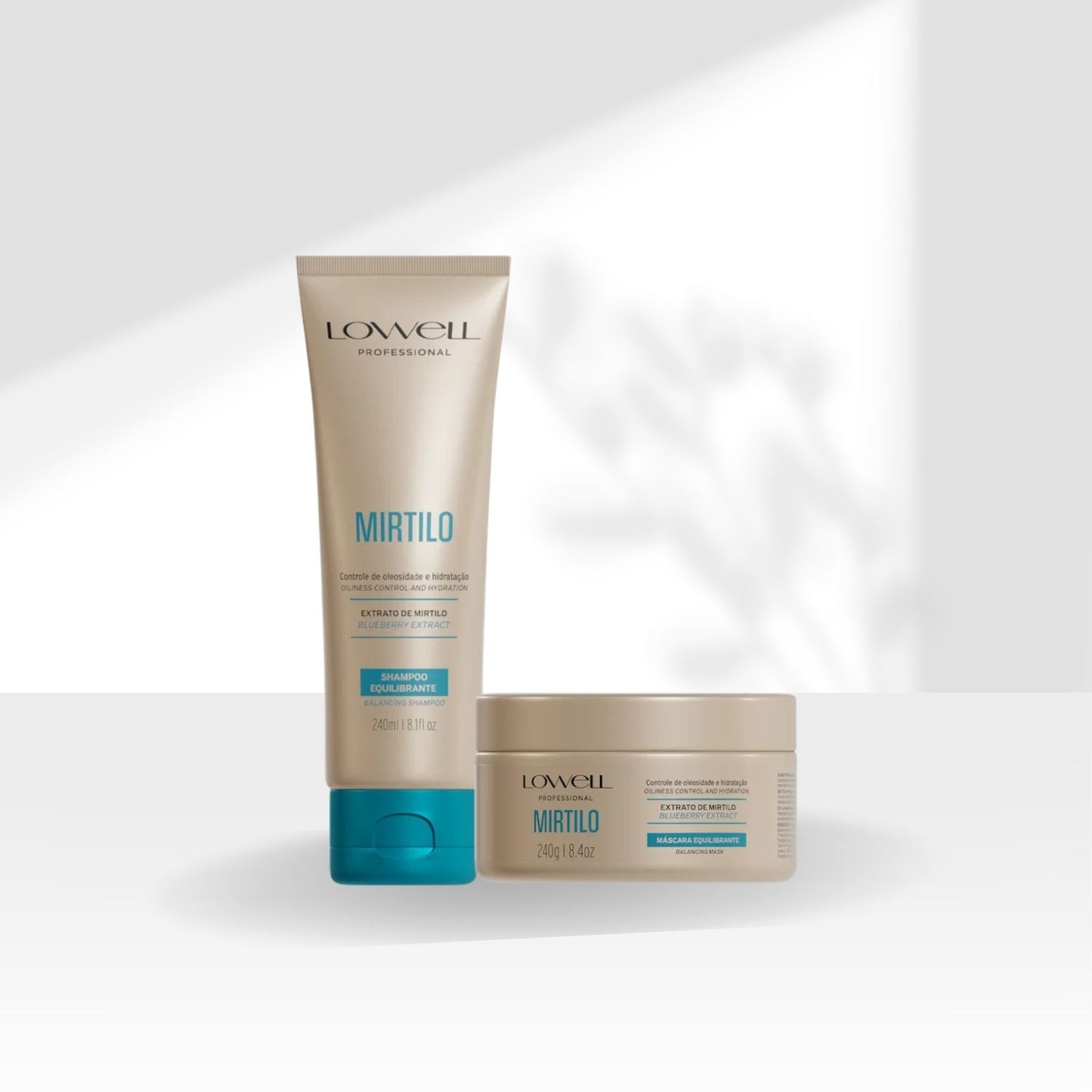 Kit Shampoo Máscara Lowell Mirtilo Equilíbrio Home Duo