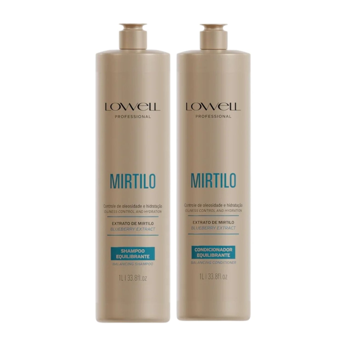 Kit Shampoo Condicionador Lowell Mirtilo Equilíbrio Salon Duo