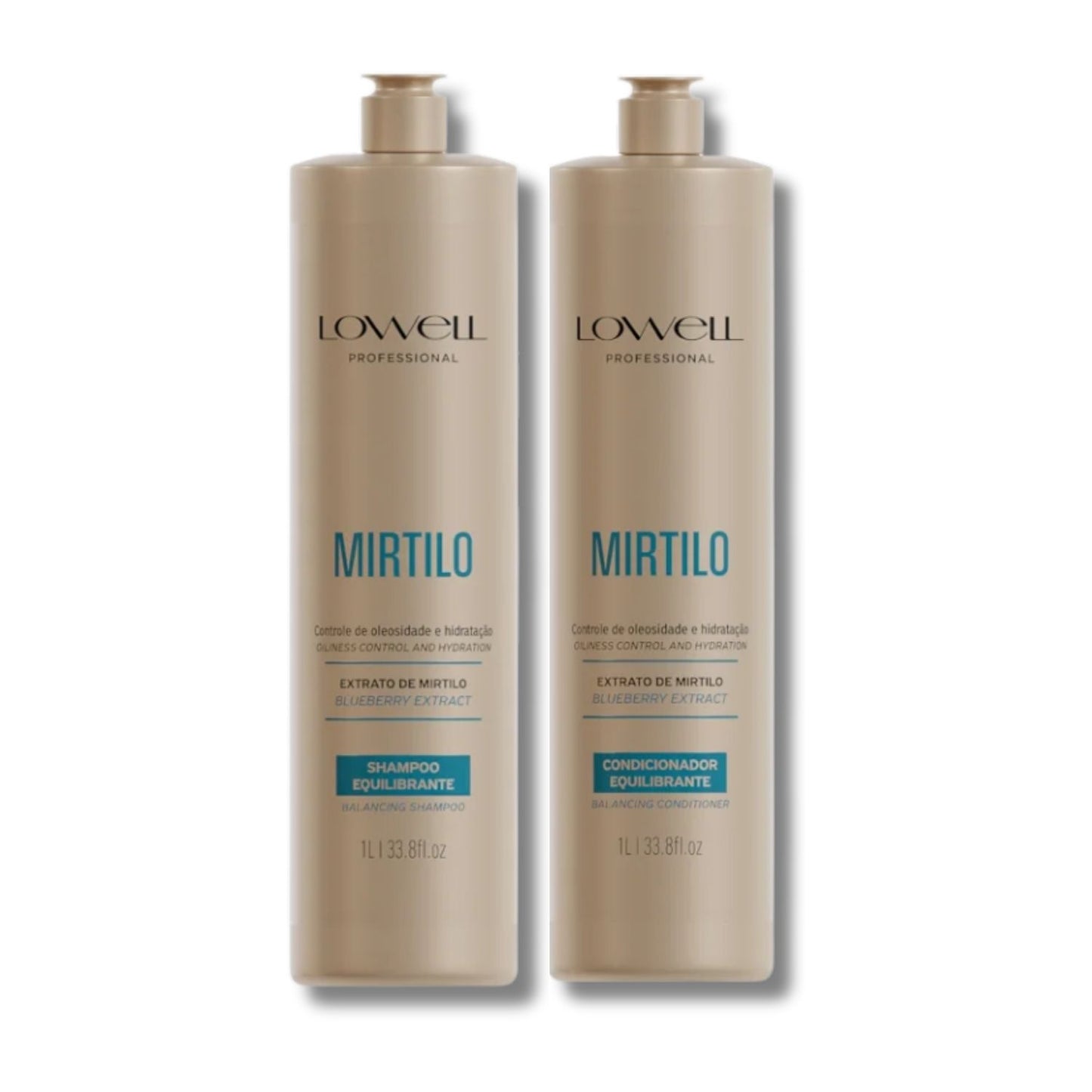 Kit Shampoo Condicionador Lowell Mirtilo Equilíbrio Salon Duo