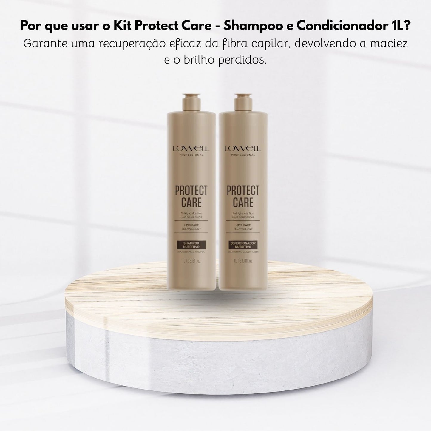 Kit Shampoo Condicionador Lowell Protect Care Salon duo