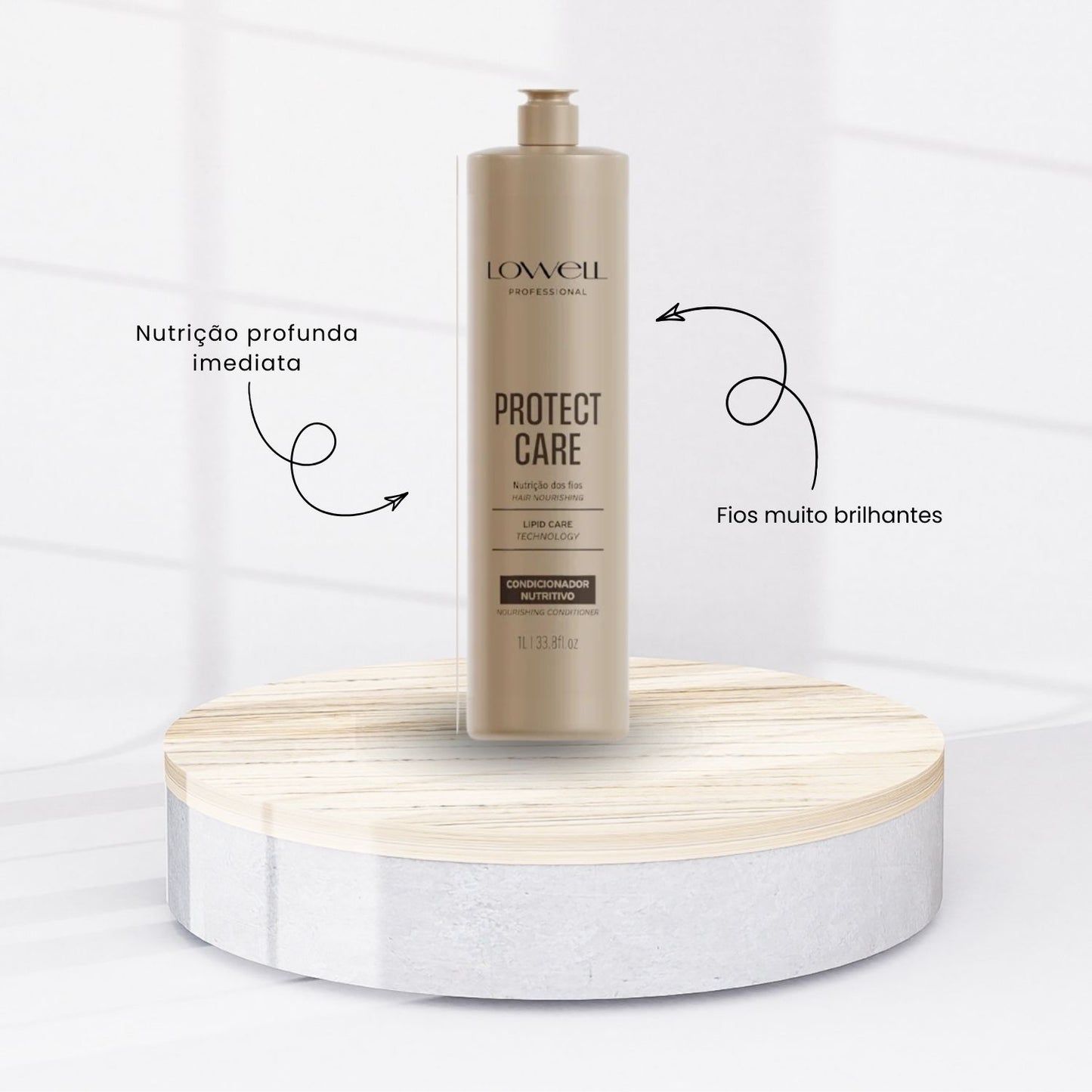 Kit Shampoo Condicionador Máscara Lowell Protect Care Salon Duo