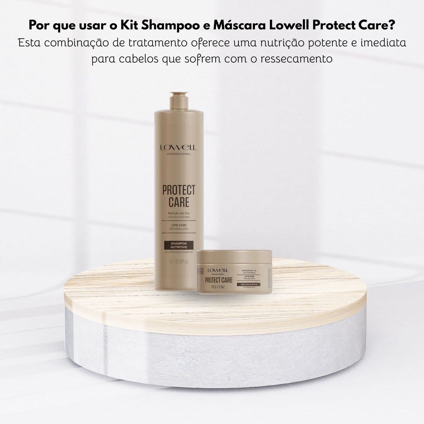 Kit Shampoo Máscara Lowell Protect Care Salon duo