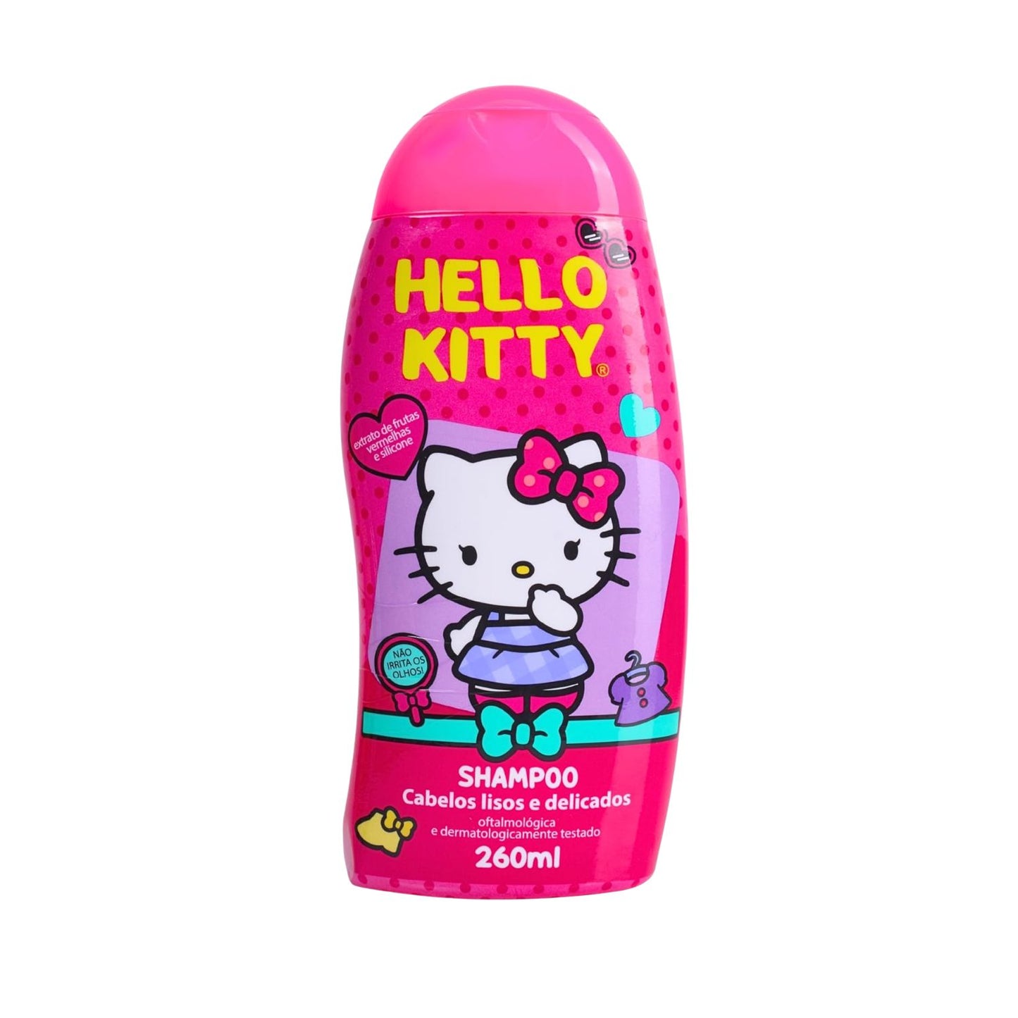 Shampoo Cia da Natureza Cabelos Lisos e Delicados Hello Kitty 260 ml