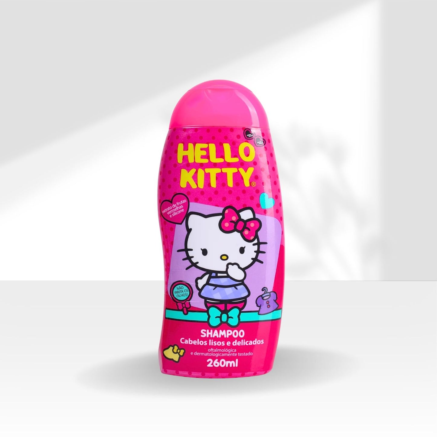 Shampoo Cia da Natureza Cabelos Lisos e Delicados Hello Kitty 260 ml