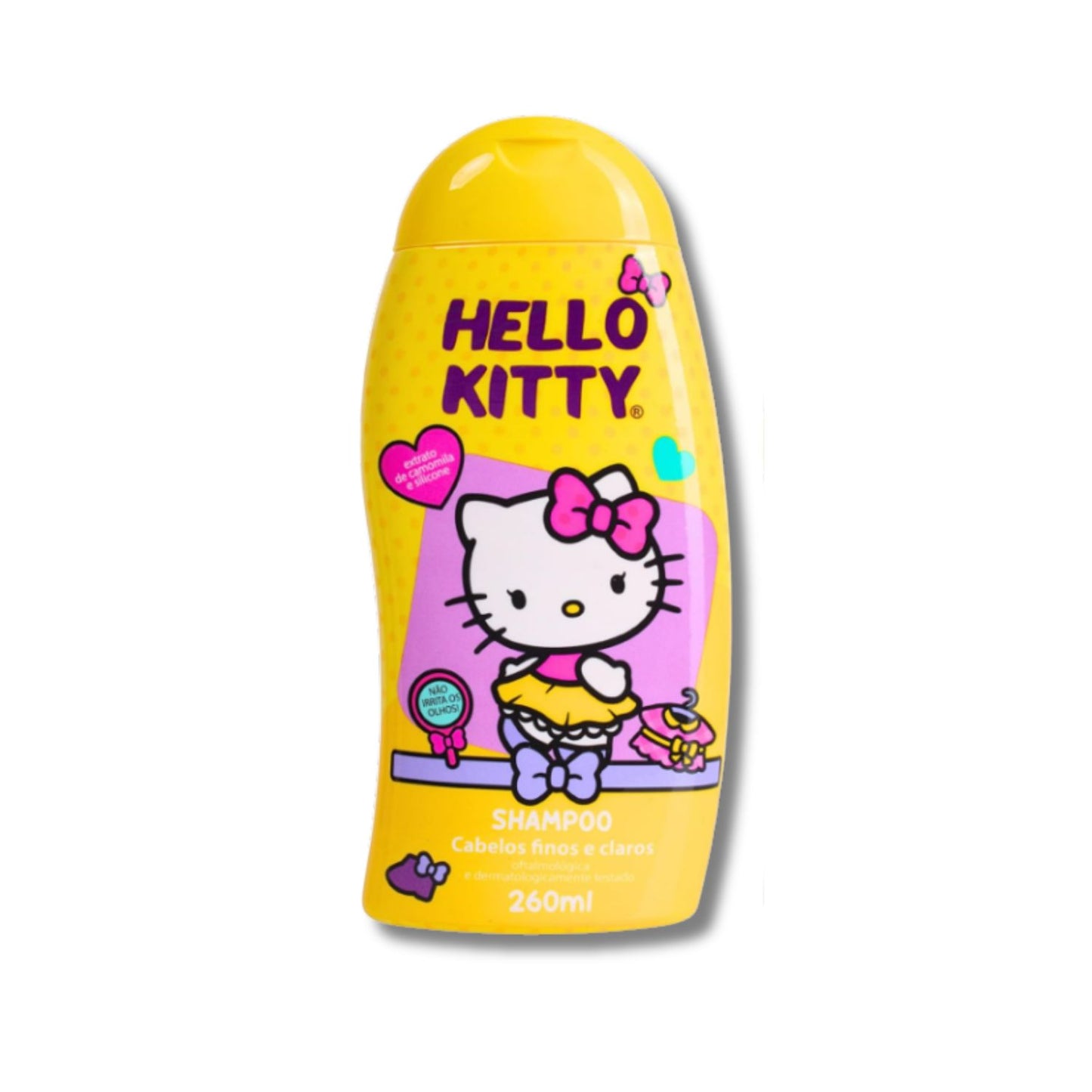 Shampoo Cia da Natureza Cabelos Finos e Claros Hello Kitty 260 ml