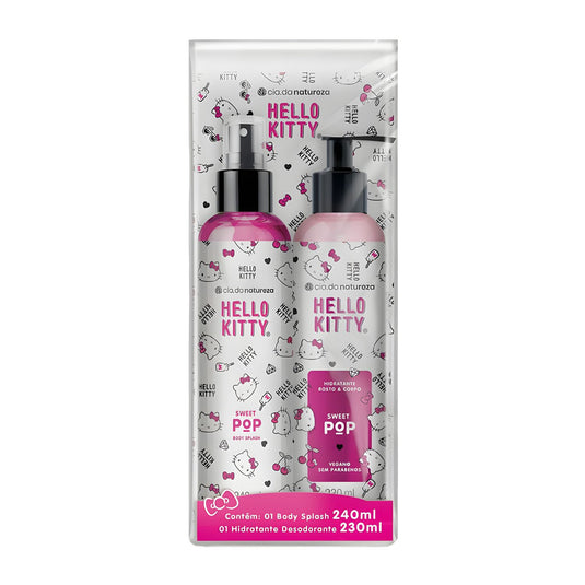Kit Cia da Natureza Hello Kitty Sweet Pop Body Splash + Desodorante Hidratante