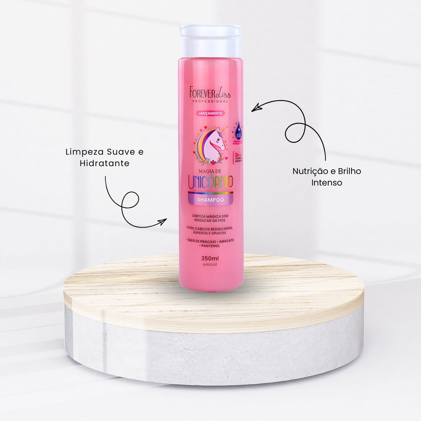 Shampoo Forever Liss Magia de Unicórnio Limpeza Magica 250 ml