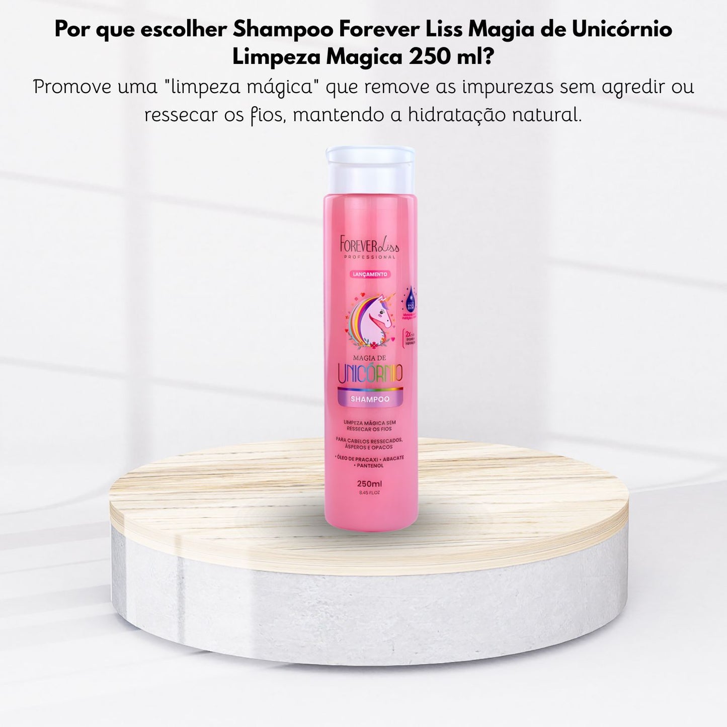 Shampoo Forever Liss Magia de Unicórnio Limpeza Magica 250 ml