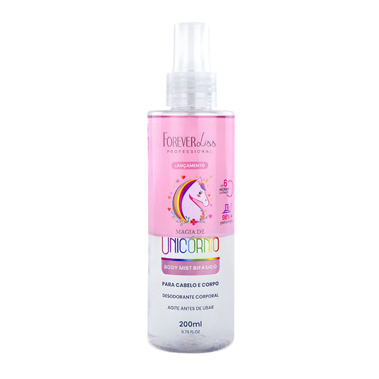 Body Mist Forever Liss Magia de Unicórnio Bifásico Corporal 200 ml