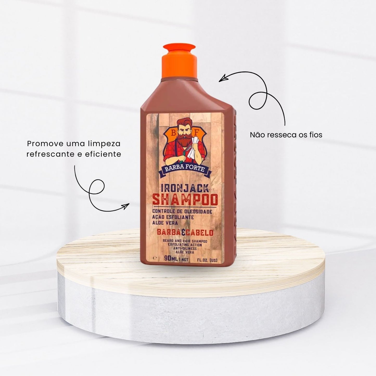 Kit Viagem Ironjack Barba Forte (4 Produtos + Nécessaire)