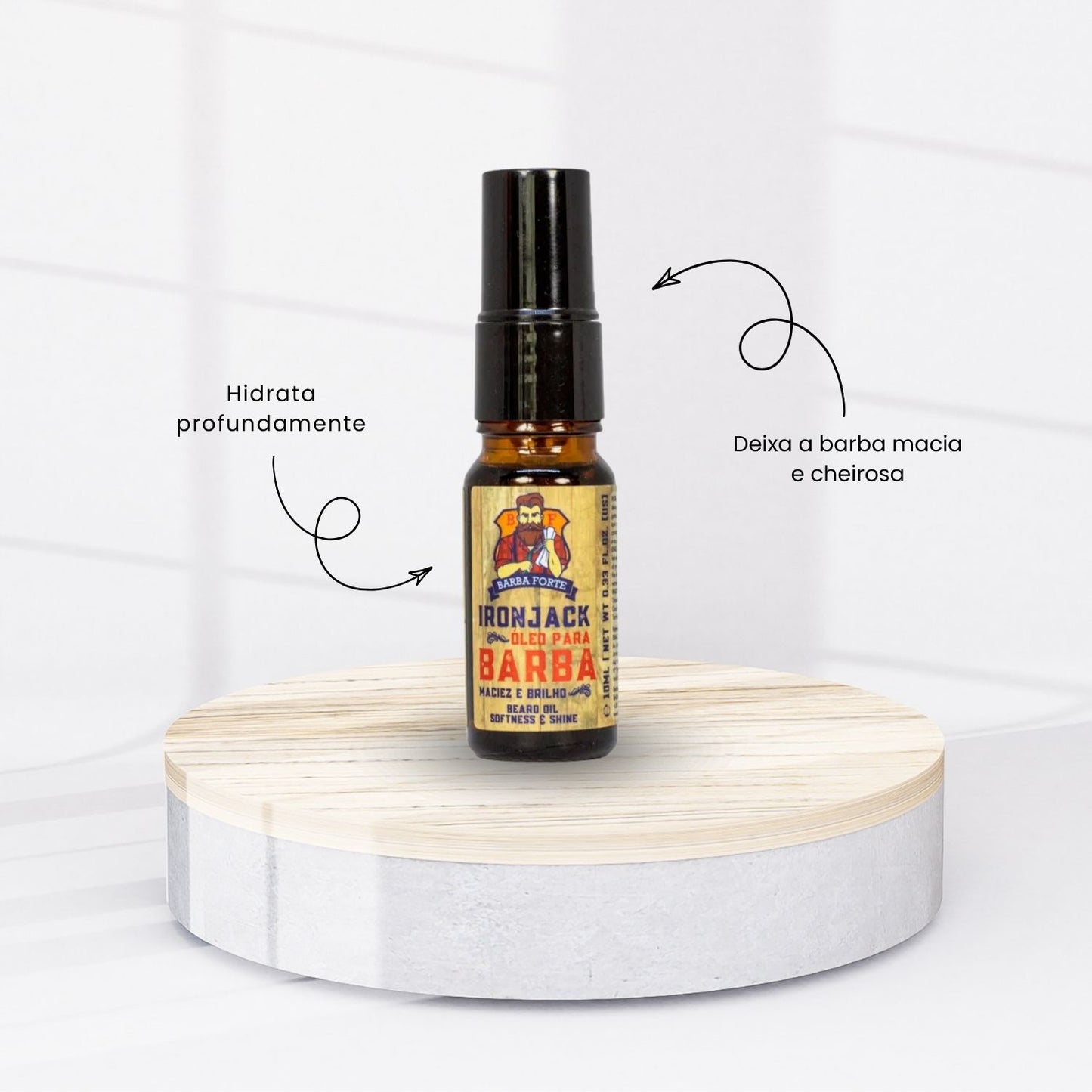 Kit Viagem Ironjack Barba Forte (4 Produtos + Nécessaire)