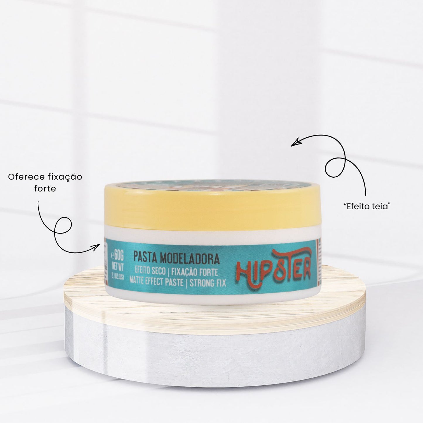 Kit Shampoo Anticaspa + Pomada Teia Barba Forte Hipster