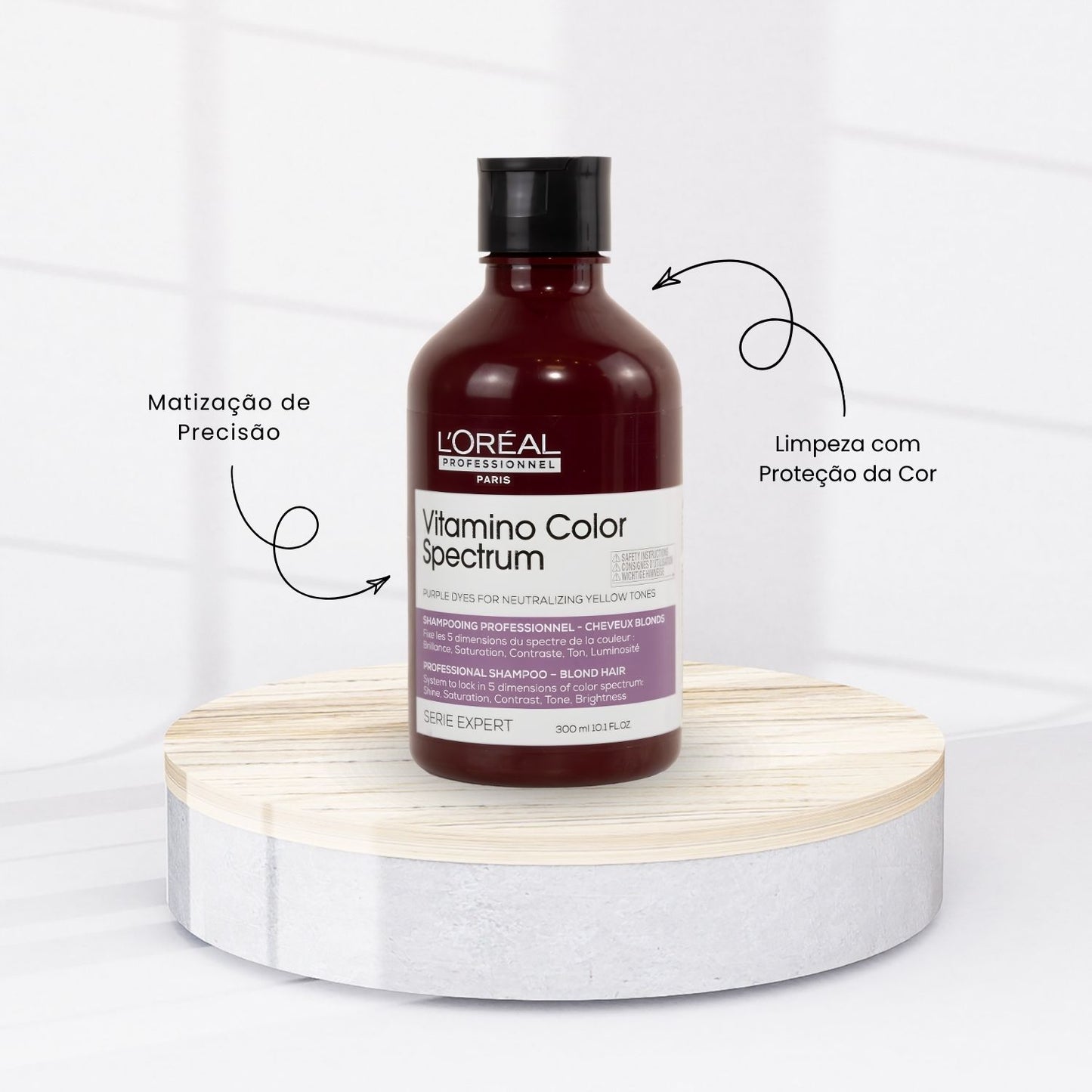 Shampoo Loreal Vitamino Color Spectrum Purple Dives Matização 300 ml