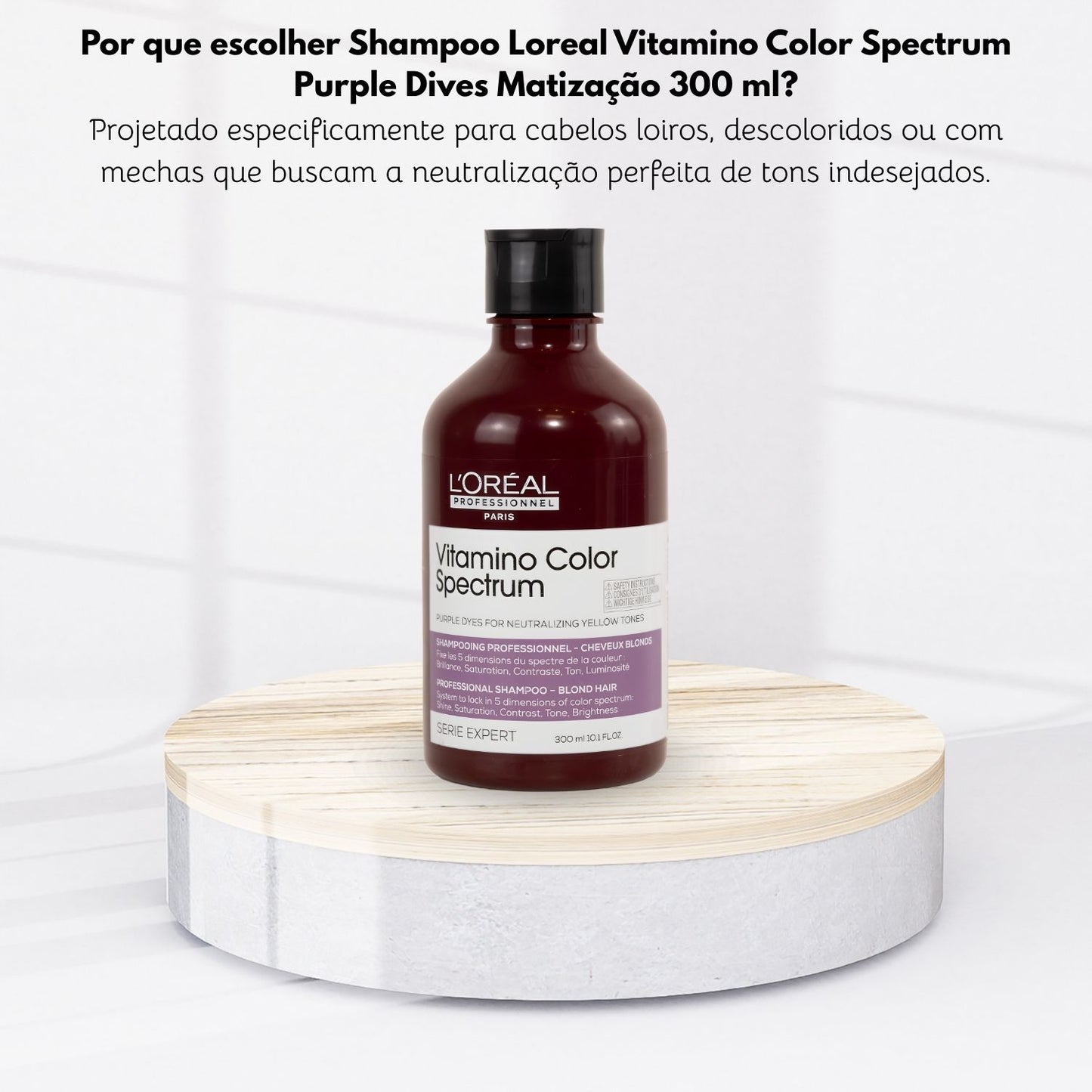Shampoo Loreal Vitamino Color Spectrum Purple Dives Matização 300 ml