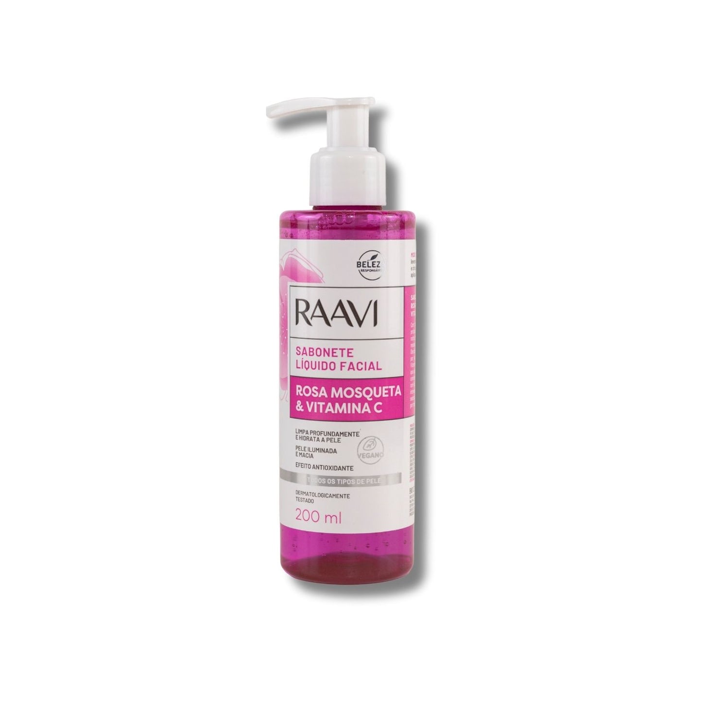 Sabonete Facial Raavi Rosa Mosqueta Vitamina C 200 ml