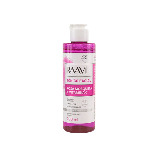 Tônico Facial Raavi Rosa Mosqueta Vitamina C 200 ml