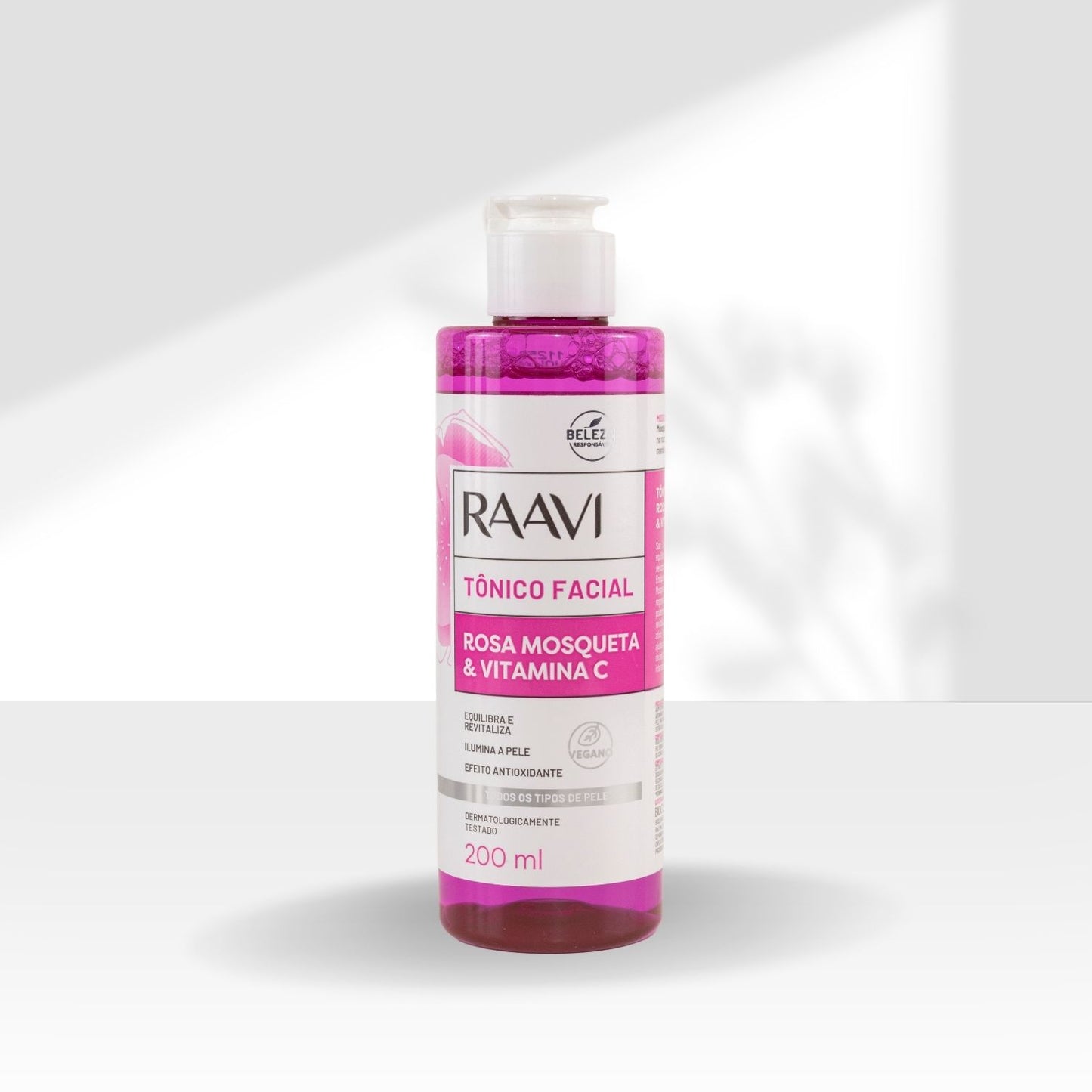 Tônico Facial Raavi Rosa Mosqueta Vitamina C 200 ml