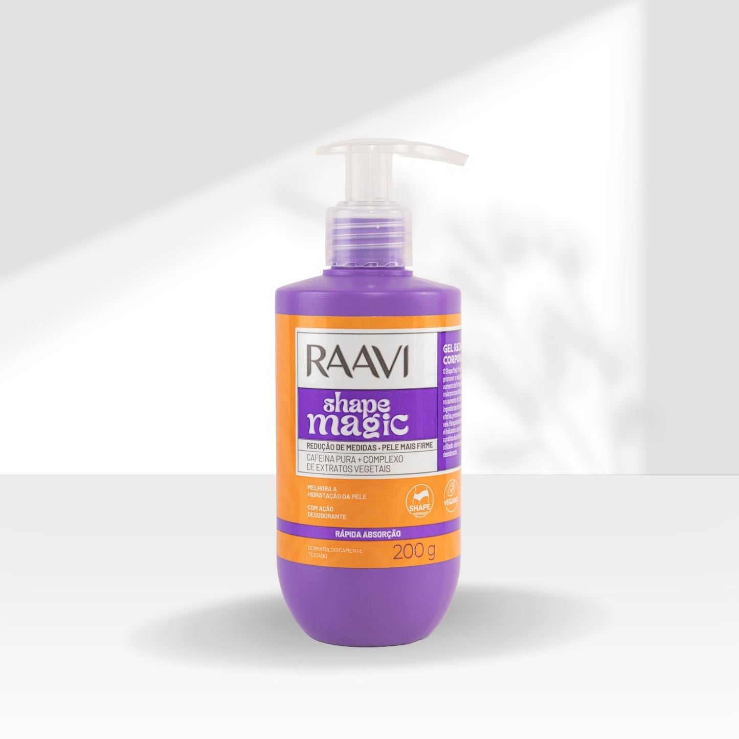 Gel Redutor Corporal Raavi Shape Magic Modelador 200 g
