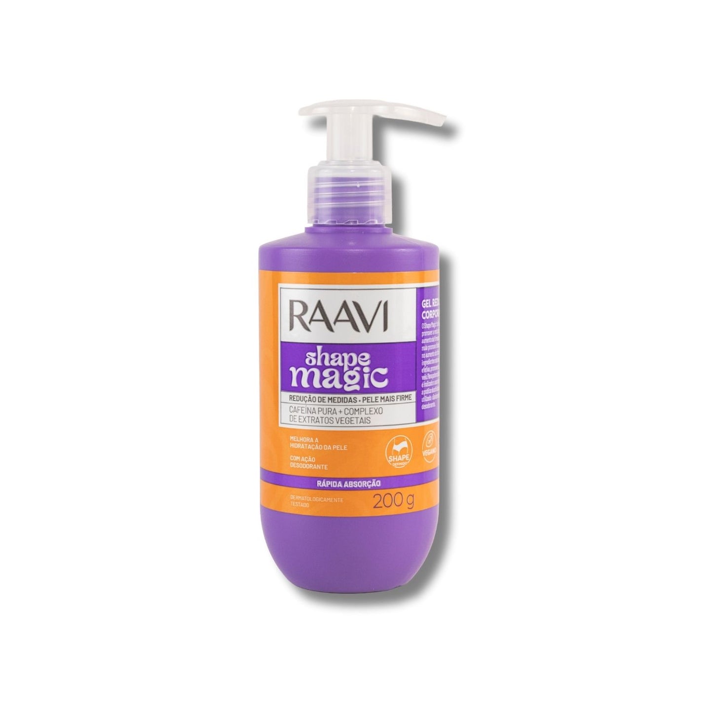 Gel Redutor Corporal Raavi Shape Magic Modelador 200 g