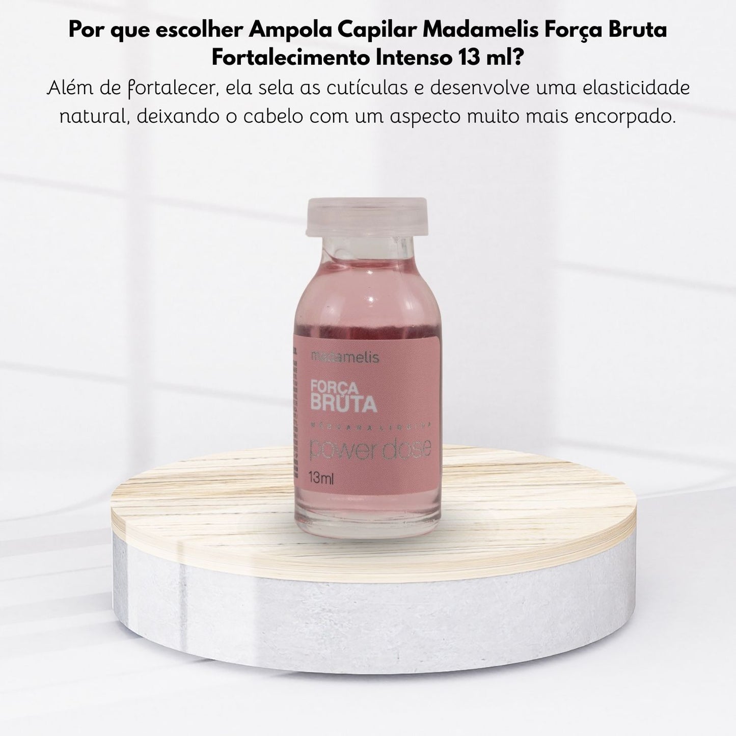 Ampola Capilar Madamelis Força Bruta Fortalecimento Intenso 13 ml