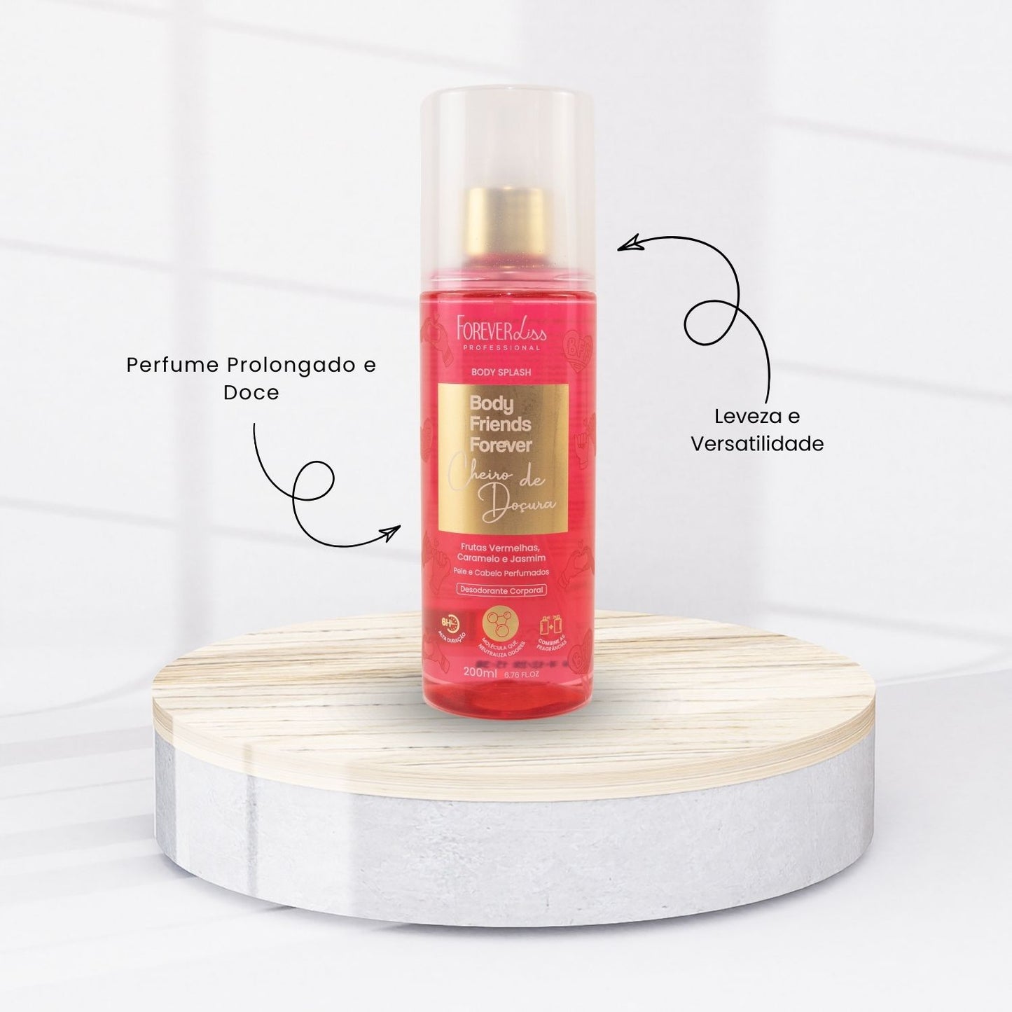 Body Splash Forever Liss Friends Forever Cheiro de Doçura 200ml