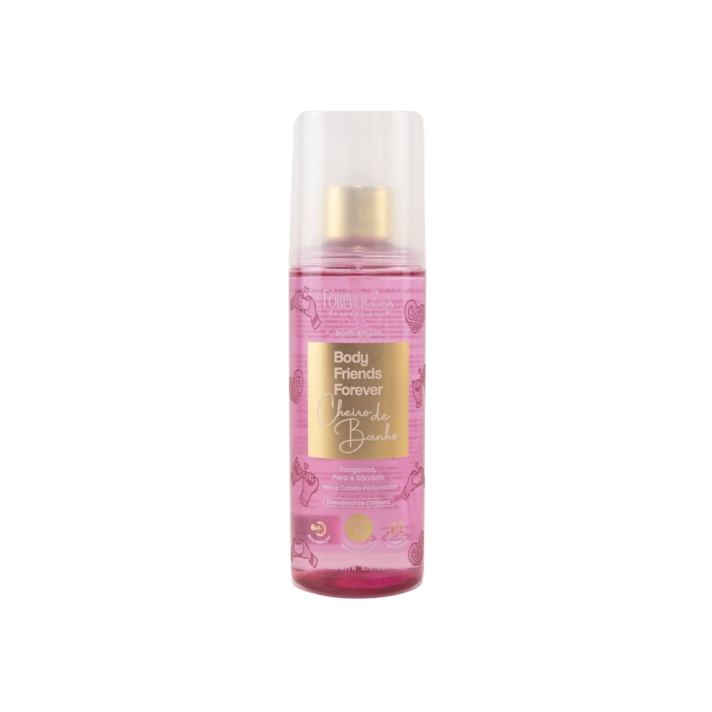 Body Splash Forever Liss Friends Forever Cheiro de Banho 200ml