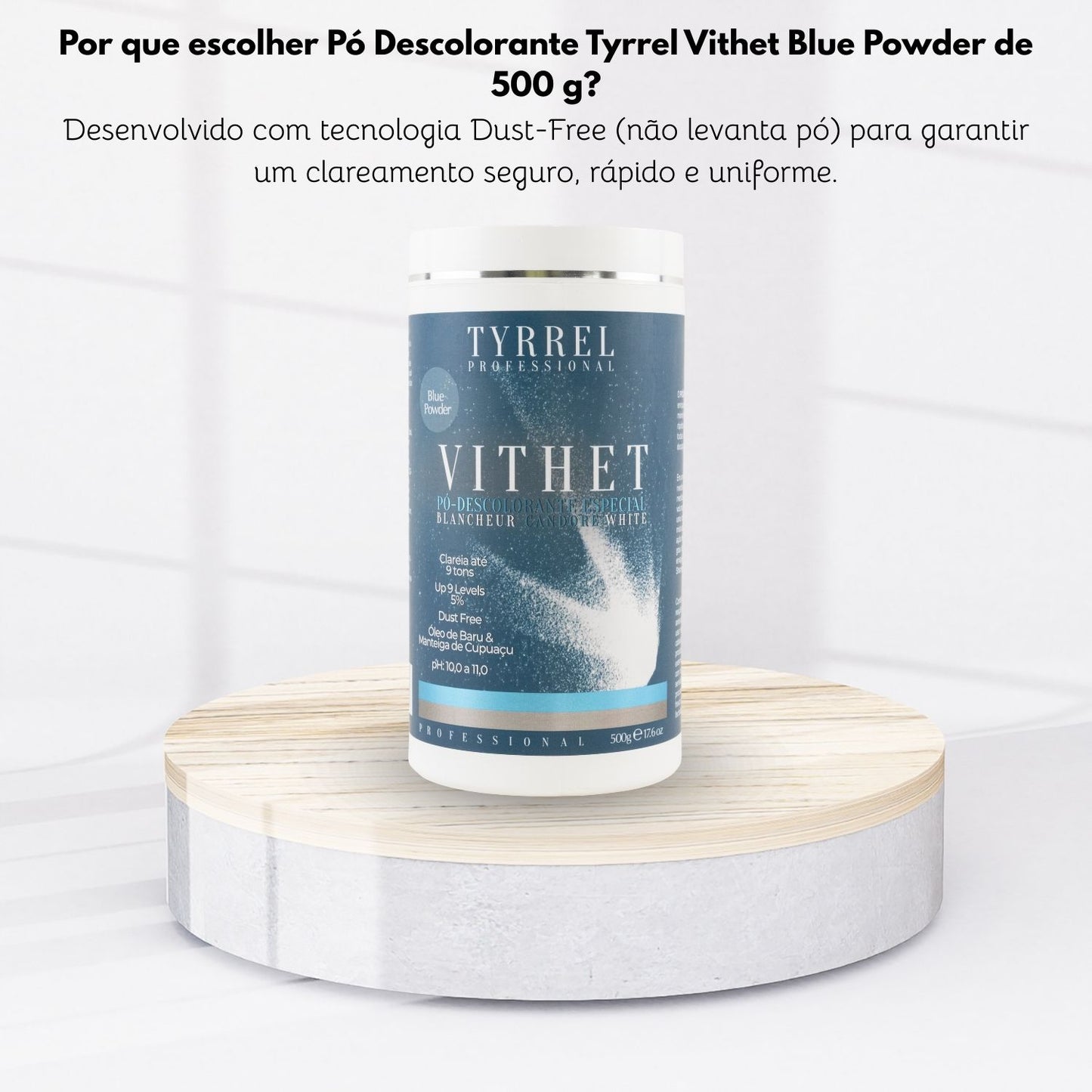 Pó Descolorante Tyrrel Vithet Blue Powder Clareamento Capilar 500 g