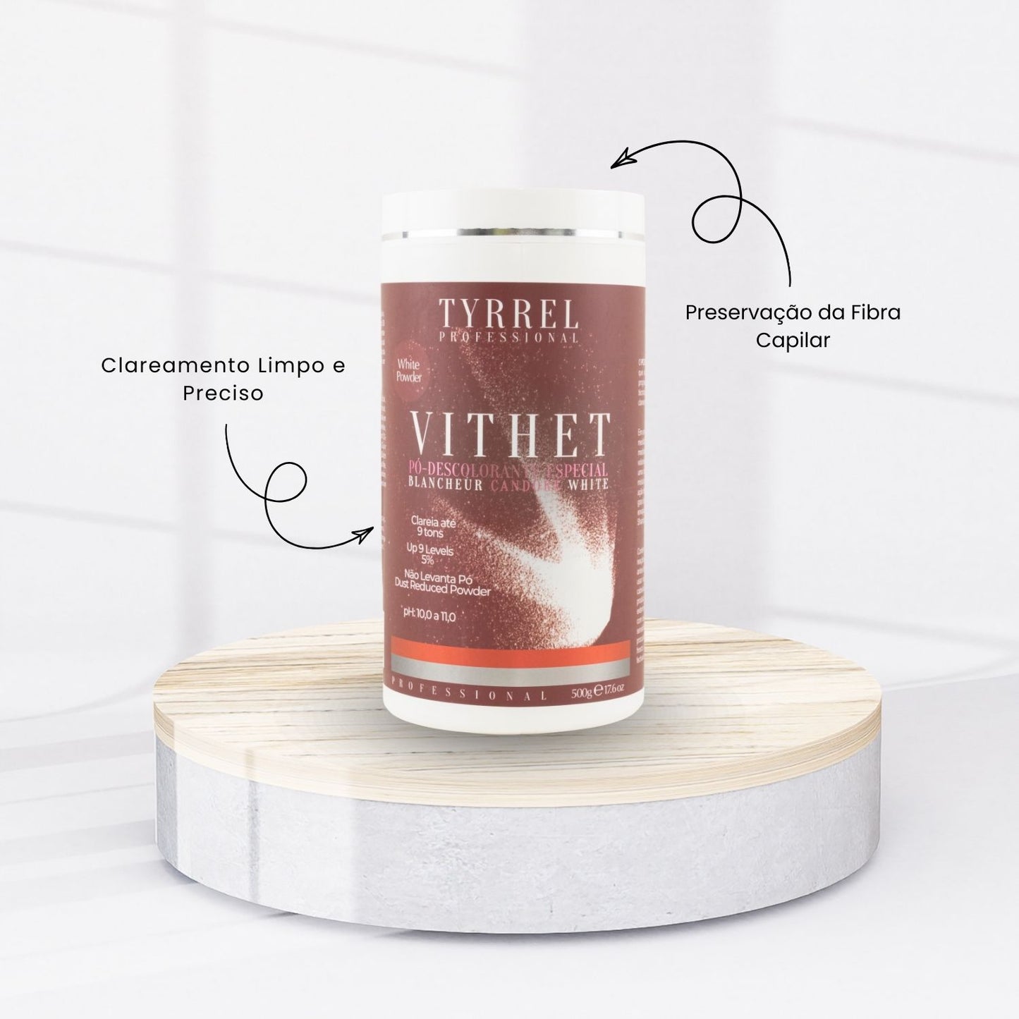 Pó Descolorante Tyrrel Vithet White Powder Clareamento Capilar 500 g
