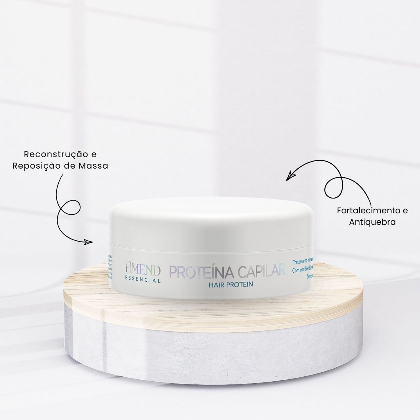Proteína Capilar Amend Essencial Reconstrução e Fortalecimento 100 g