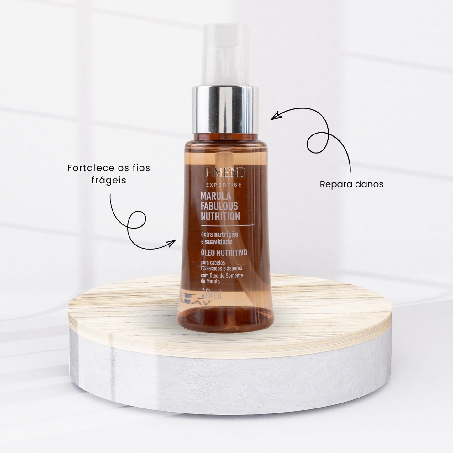Óleo Capilar Amend Expertise Marula Nutrição e Brilho 60 ml